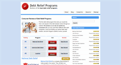 Desktop Screenshot of debt-relief-programs.net