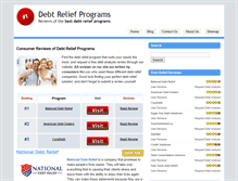 Tablet Screenshot of debt-relief-programs.net